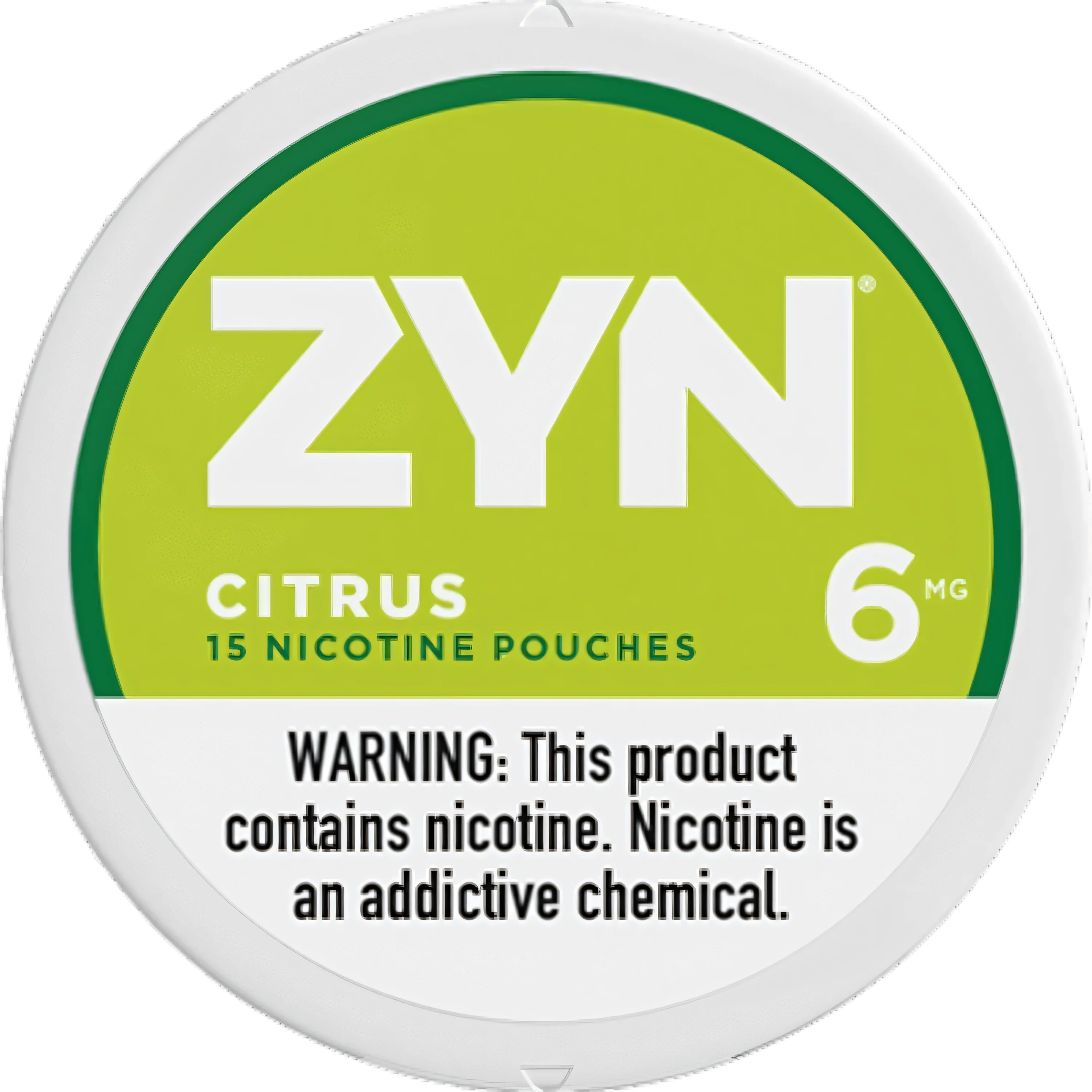 ZYN Citrus 6mg | Lemon-Orange Flavor | 5 Cans, 75 Pouches | Smokenza
