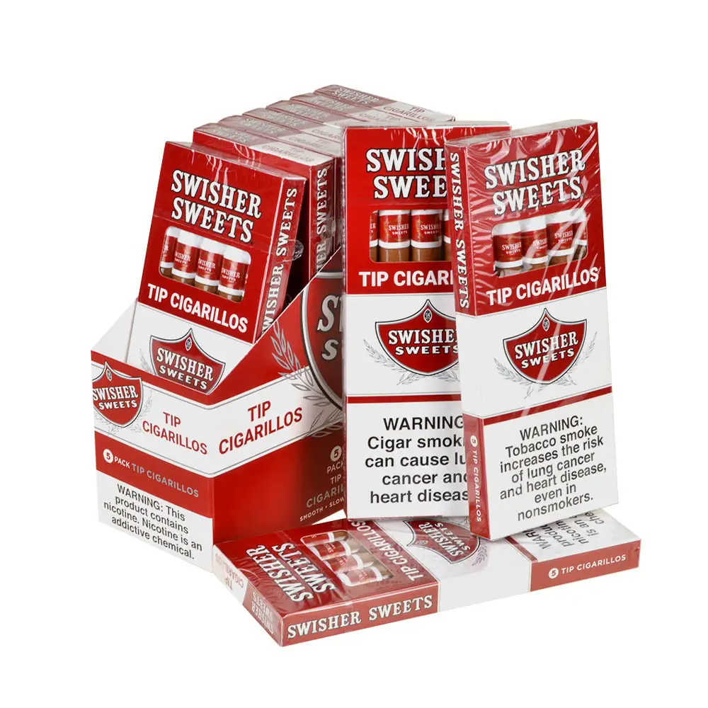 swisher sweets regular tip cigarillos 10 packs of 5 324