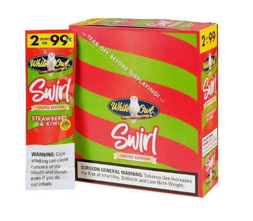 Strawberry & Kiwi White Owl (30 Packs of 2 - Total 60)