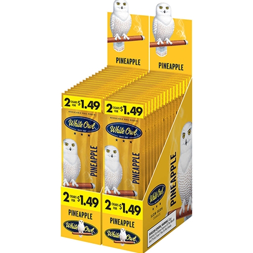 White Owl Pineapple (30 Packs of 2 - Total 60)