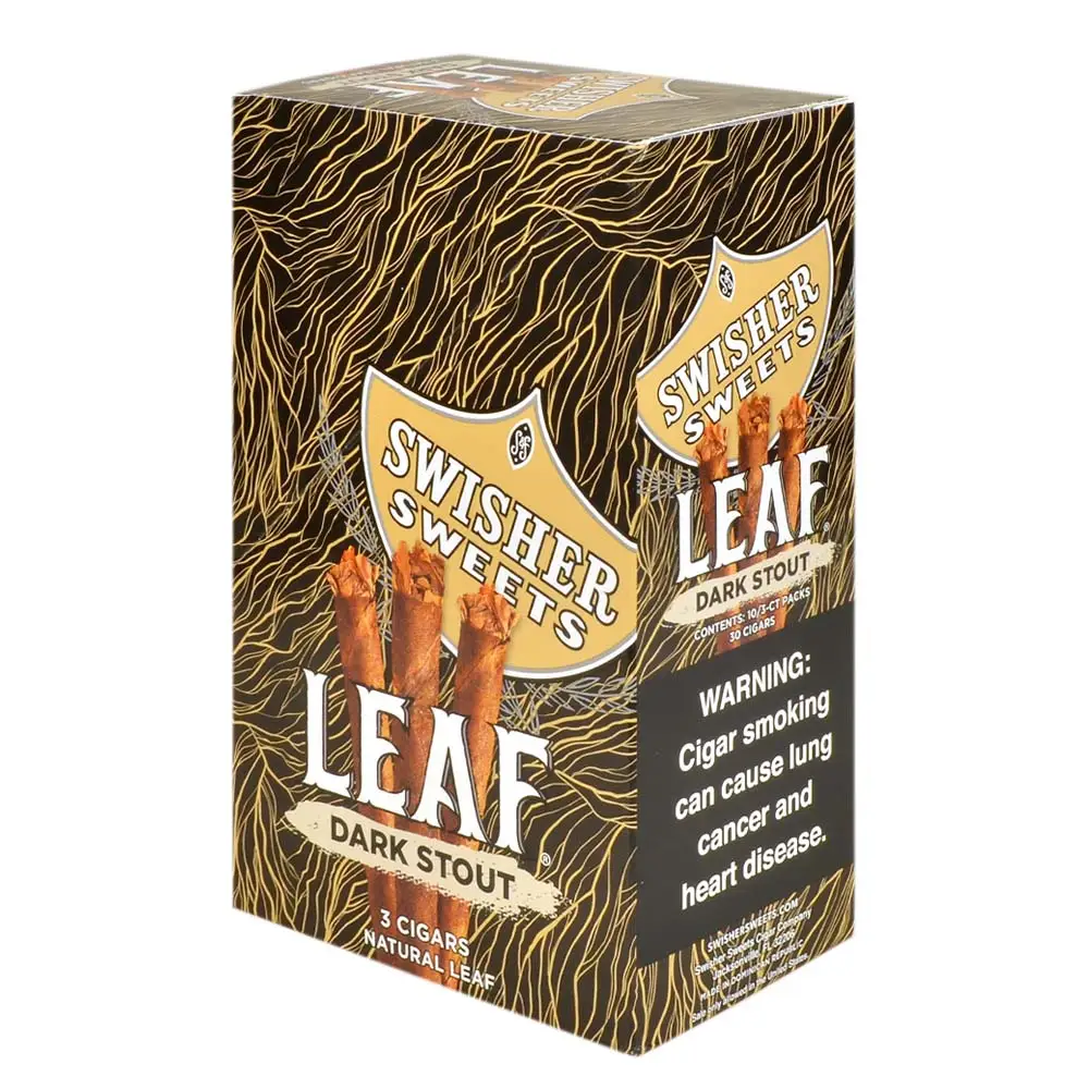 Swisher Sweets Leaf Dark Stout Cigarillos (30 Total Cigars)