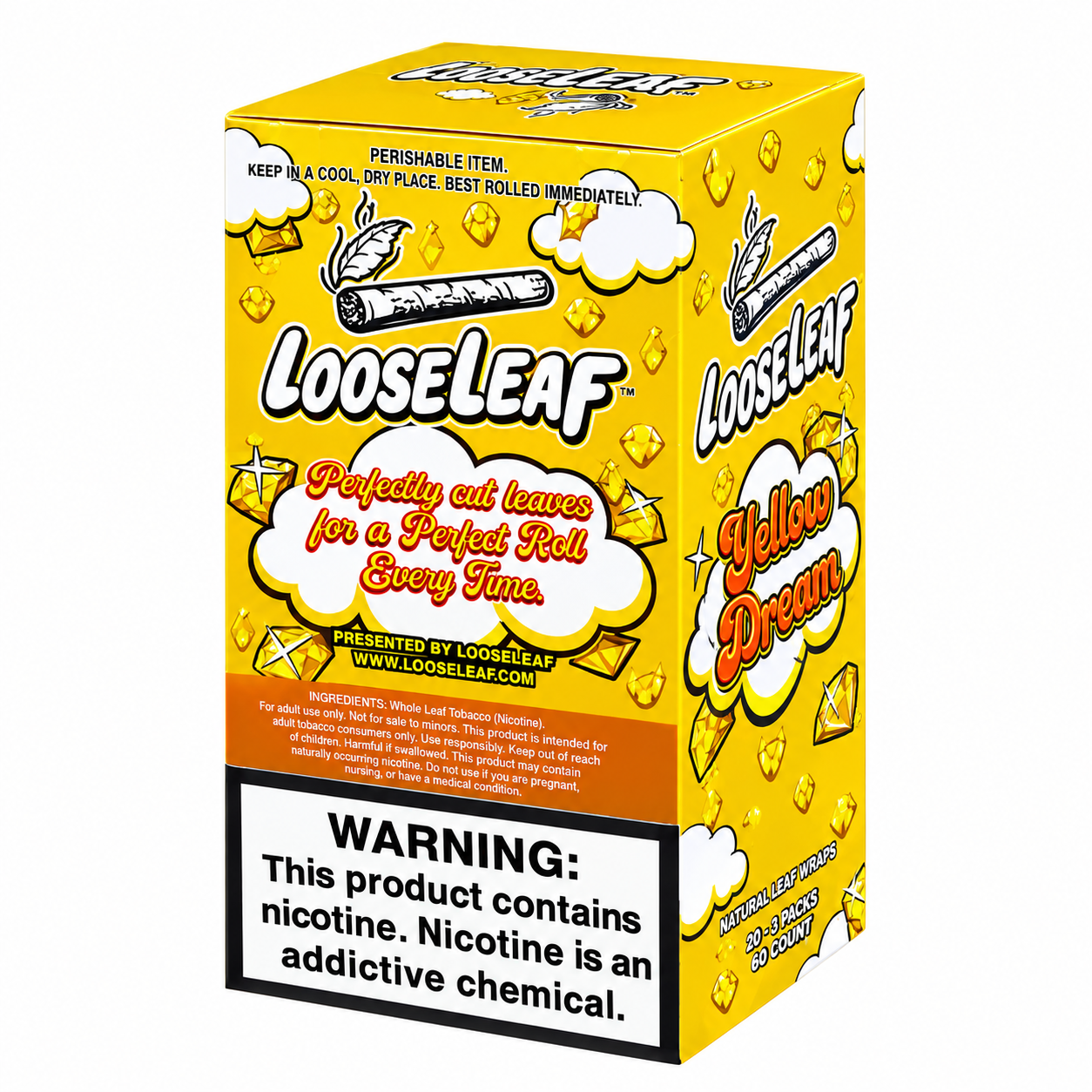 Loose Leaf Natural Wrap Yellow Dream