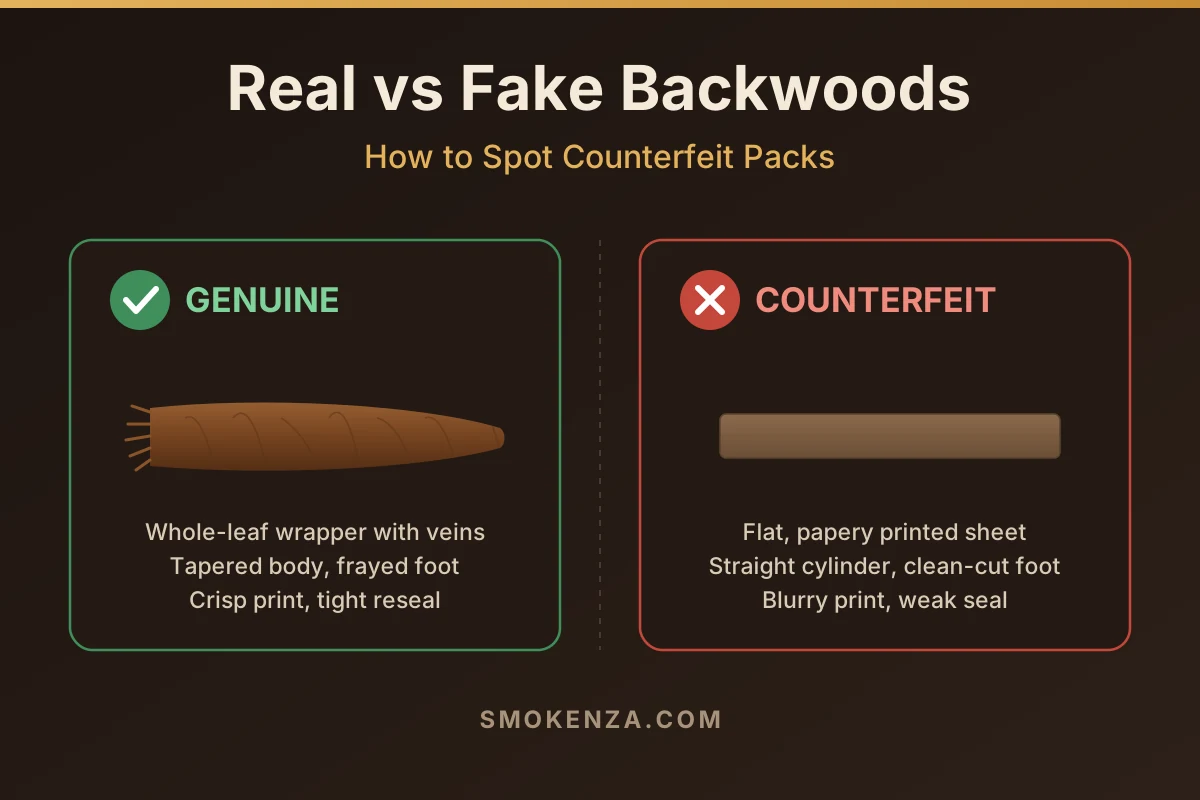 Real vs Fake Backwoods: How to Spot Counterfeit Packs