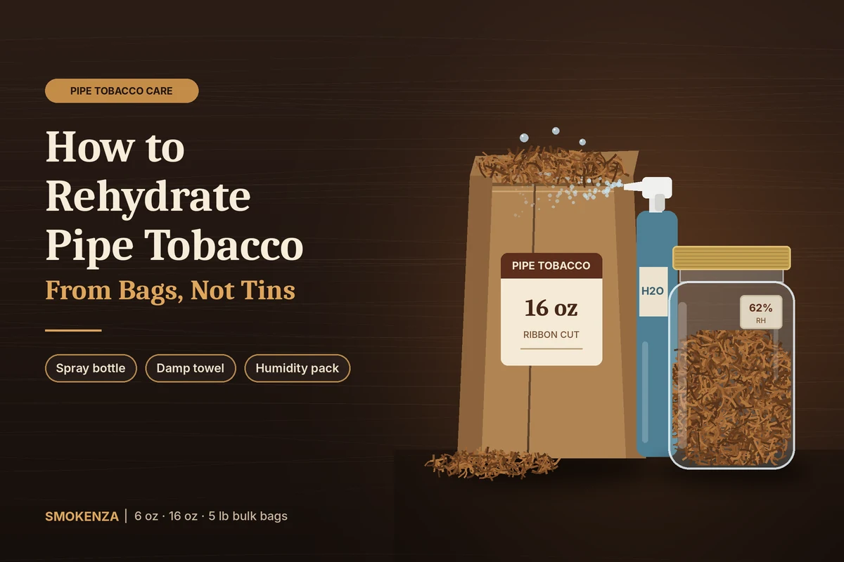How to Rehydrate Pipe Tobacco From Bags, Not Tins