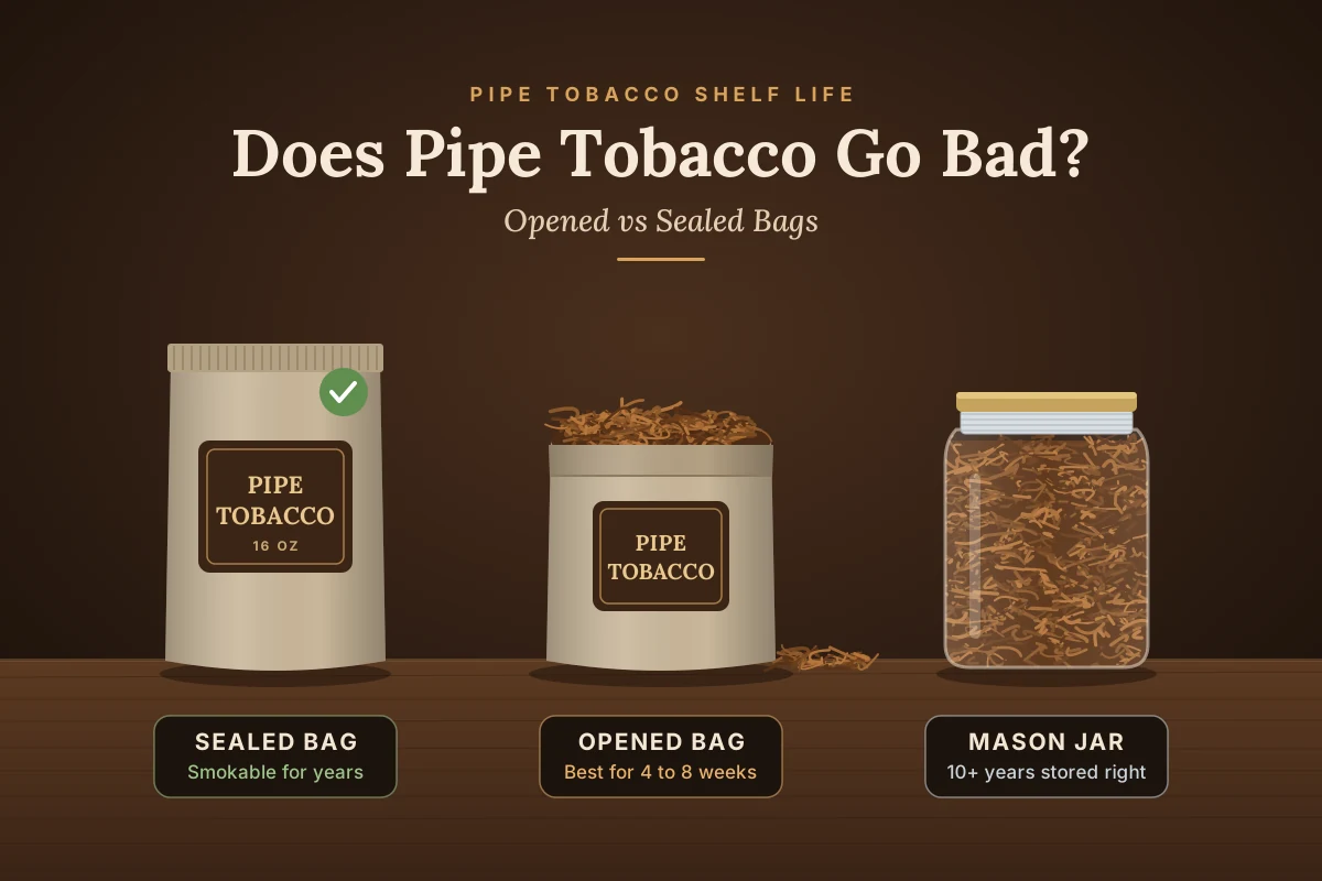 Does Pipe Tobacco Go Bad? Shelf Life of Opened vs Sealed Bags