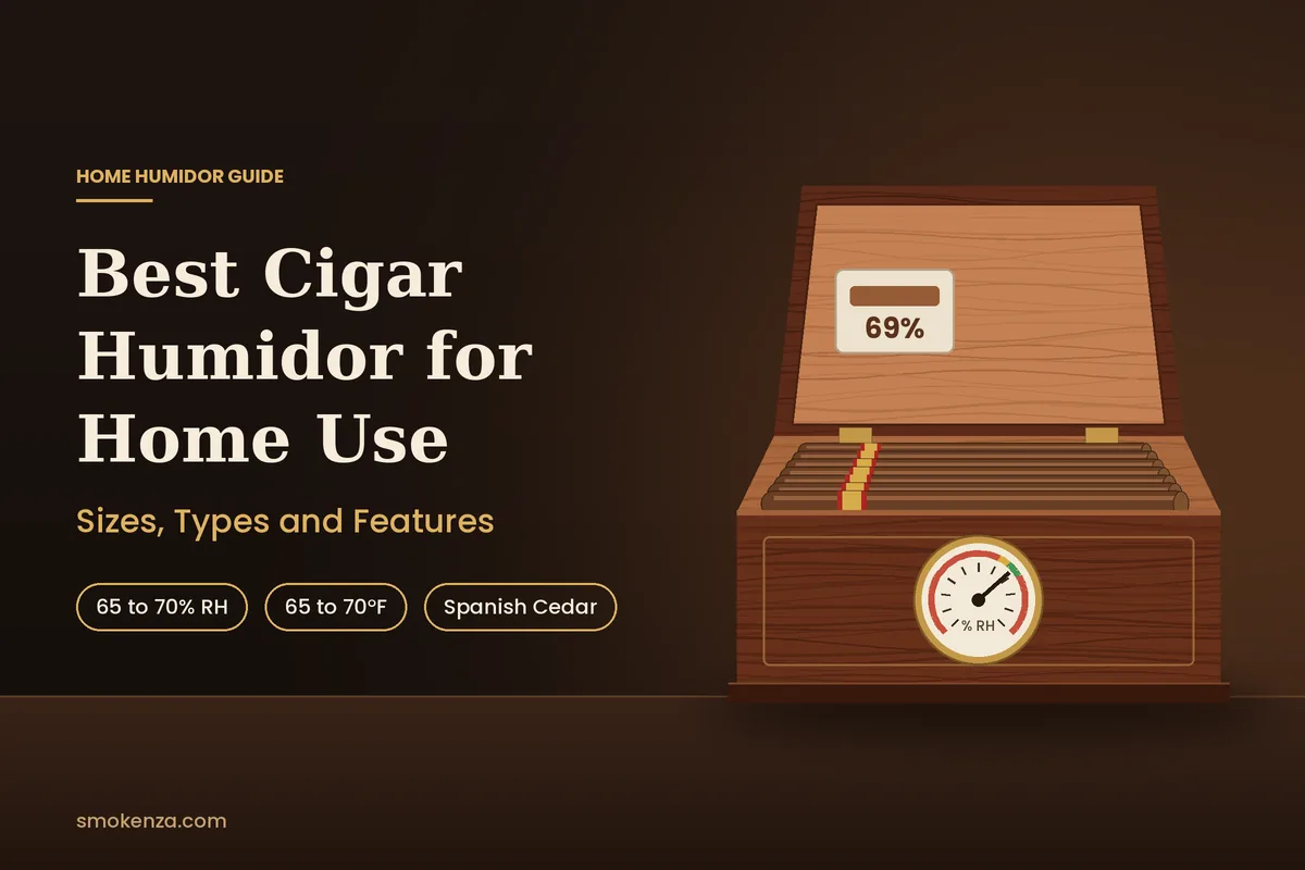 Best Cigar Humidor for Home Use: Sizes, Types and Features